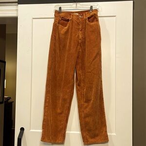BDG High Rise Baggy Rusty Orange Corduroy Pants